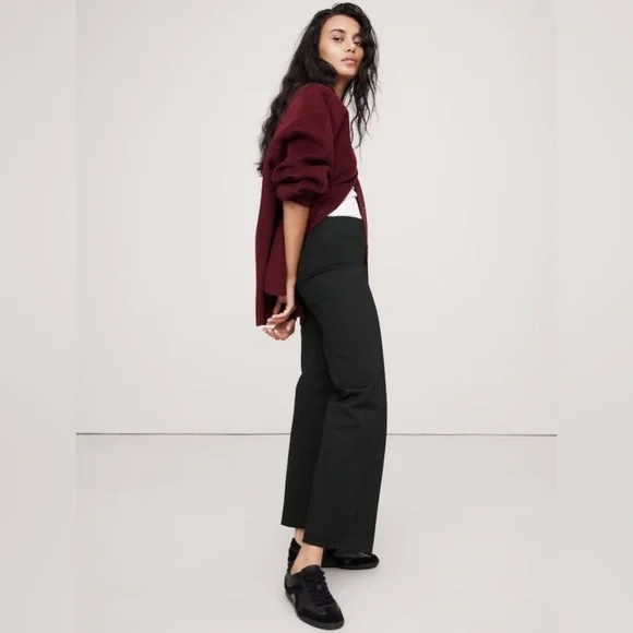 NWT Banana Republic Straightt Everywhere Black Ponte Ankle Pants Size Sm… - Picture 6 of 10